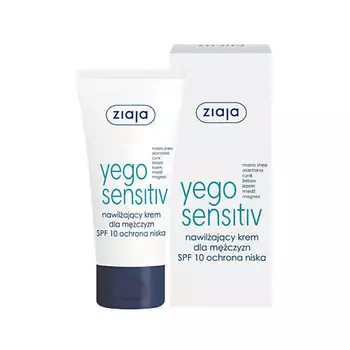 ZIAJA Увлажняющий крем для мужчин SPF 10 Yego Sensitive