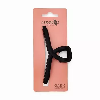 ZIKOLKI STORE Заколка краб аксессуар для волос черный большой крабик