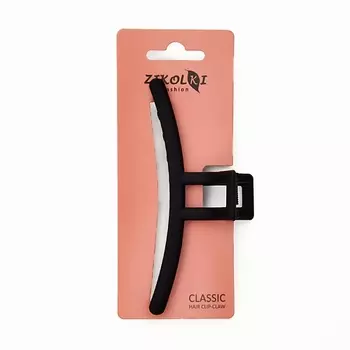 ZIKOLKI STORE Заколка краб аксессуар для волос черный большой крабик