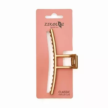 ZIKOLKI STORE Заколка краб аксессуар для волос золотой большой крабик