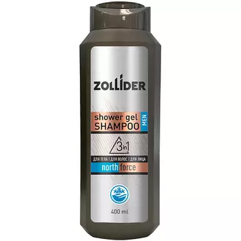 ZOLLIDER Гель-шампунь для душа 3в1 North Force
