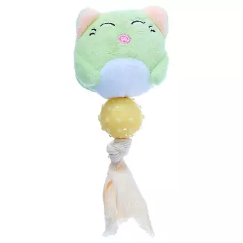 ZOO ONE Игрушка для маленьких пород собак и щенков Кот с мячом TRP