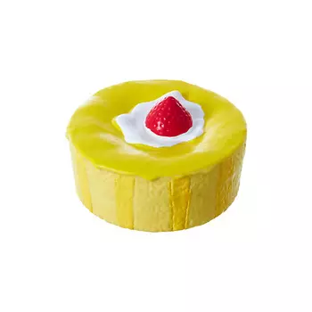 ZOO ONE Игрушка для собак с пищалкой "Десерт Клубничный пирог"