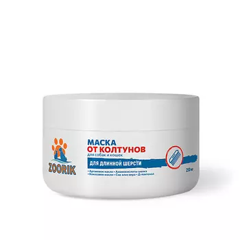 ZOORIK Маска от колтунов для длинной шерсти собак и кошек