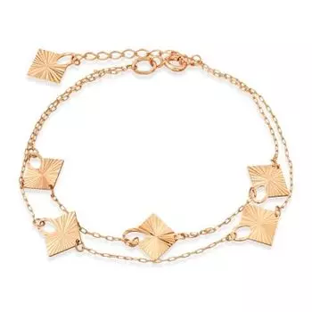 Браслет из красного золота Линии Любви