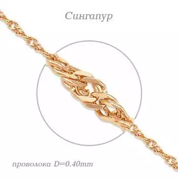 Браслет из красного золота Линии Любви