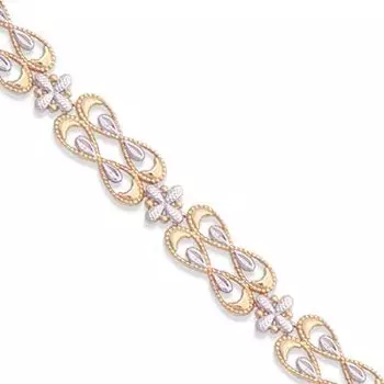 Браслет из красного золота Линии Любви