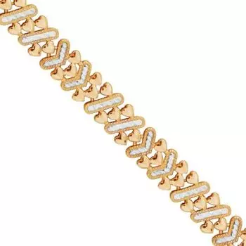 Браслет из красного золота Линии Любви