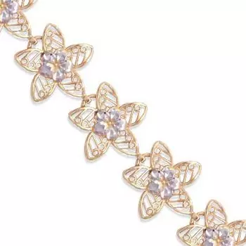 Браслет из красного золота Линии Любви