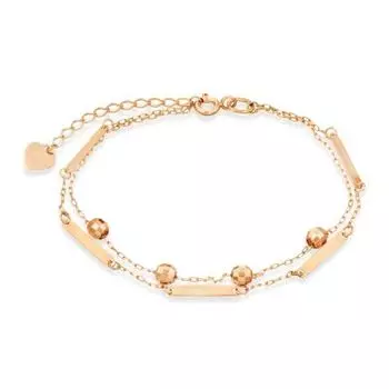 Браслет из красного золота Линии Любви