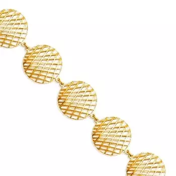 Браслет из желтого золота Линии Любви