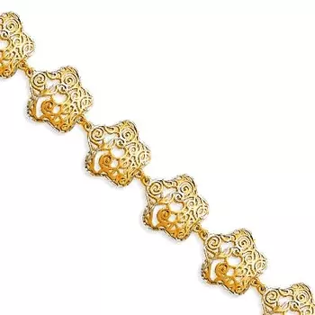 Браслет из желтого золота Линии Любви