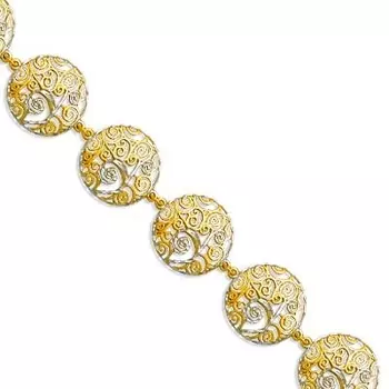 Браслет из желтого золота Линии Любви