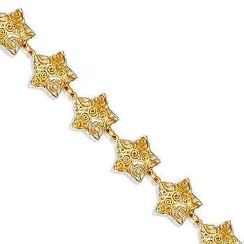 Браслет из желтого золота Линии Любви