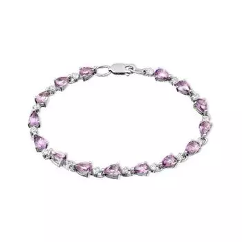 Браслет с аметистами и фианитами Линии Любви