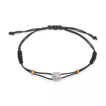 Браслет с аметистом и фианитами Линии Любви