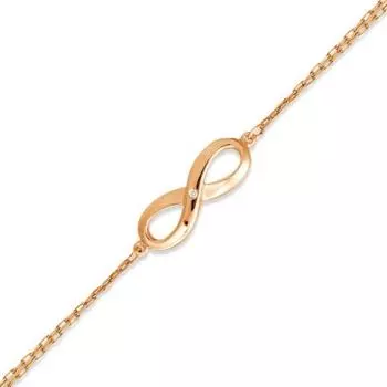 Браслет с бриллиантом Линии Любви