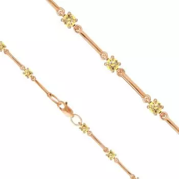 Браслет с цитринами Линии Любви