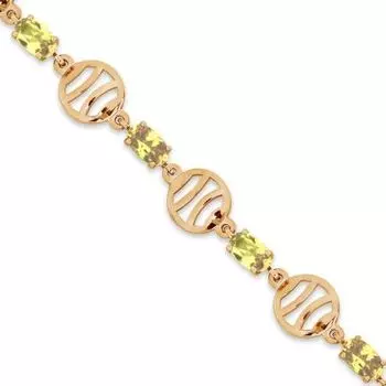 Браслет с цитринами Линии Любви