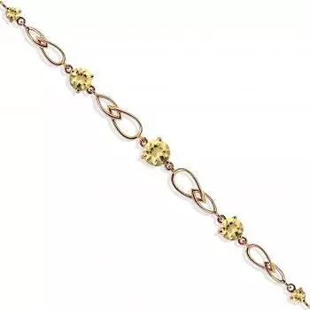 Браслет с цитринами Линии Любви