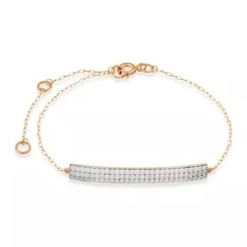 Браслет с фианитами Линии Любви