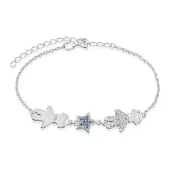 Браслет с фианитами Линии Любви