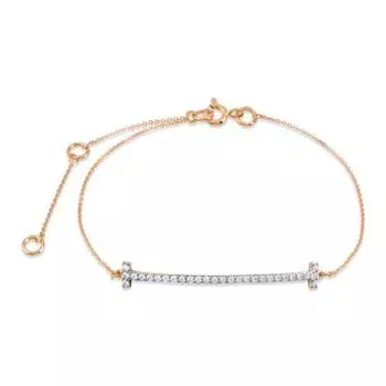 Браслет с фианитами Линии Любви