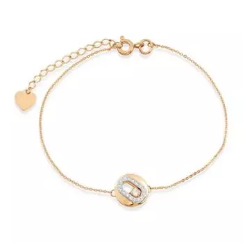 Браслет с фианитами Линии Любви