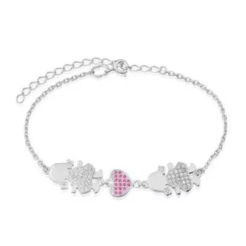 Браслет с фианитами Линии Любви