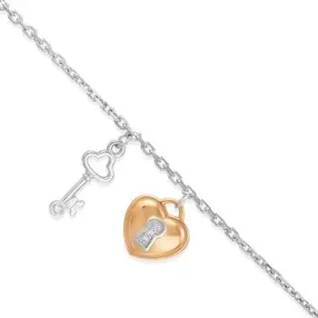 Браслет с фианитами Линии Любви