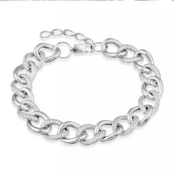 Браслет с фианитами Линии Любви