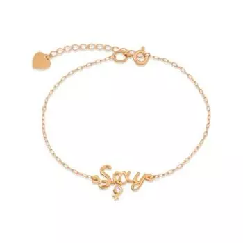 Браслет с фианитом Линии Любви