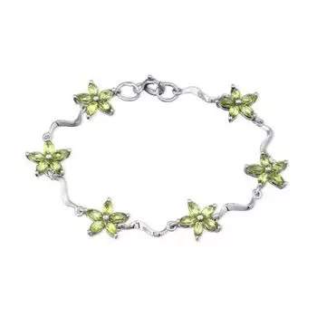 Браслет с хризолитами Линии Любви