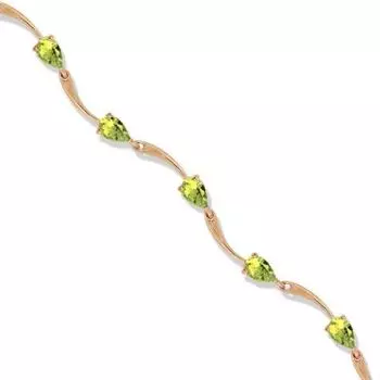 Браслет с хризолитами Линии Любви