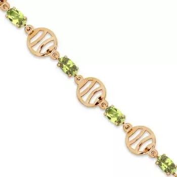 Браслет с хризолитами Линии Любви