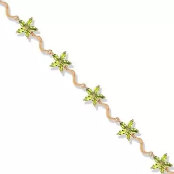 Браслет с хризолитами Линии Любви