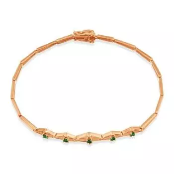 Браслет с изумрудами Линии Любви
