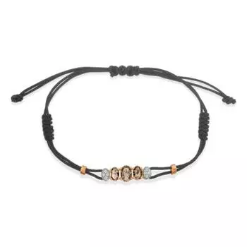 Браслет с раухтопазами и фианитами Линии Любви