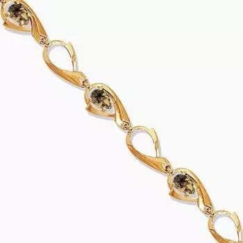 Браслет с раухтопазами Линии Любви