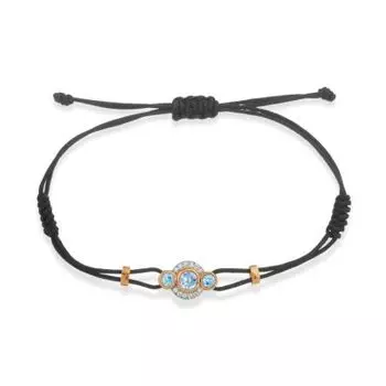 Браслет с топазами и фианитами Линии Любви