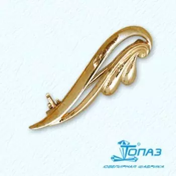 Брошь из красного золота Линии Любви