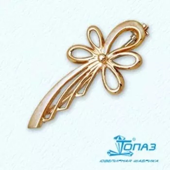 Брошь из красного золота Линии Любви