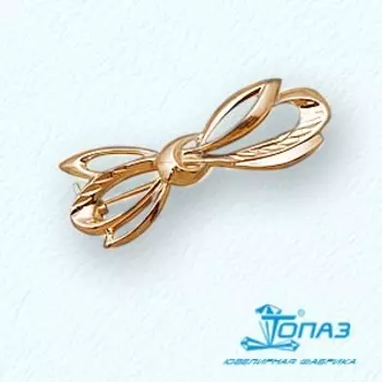 Брошь из красного золота Линии Любви