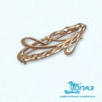 Брошь из красного золота Линии Любви