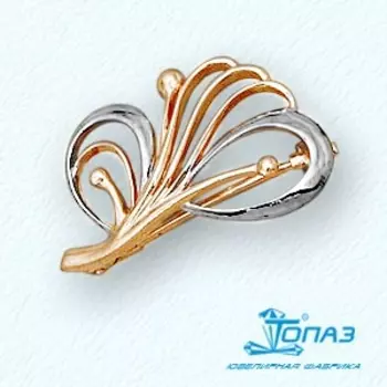 Брошь из красного золота Линии Любви