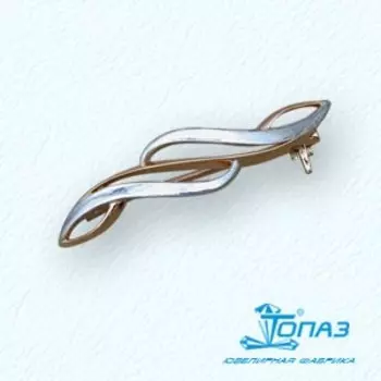 Брошь из красного золота Линии Любви