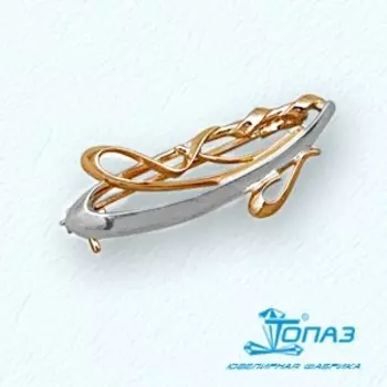 Брошь из красного золота Линии Любви