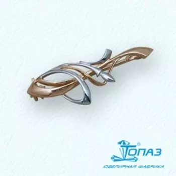 Брошь из красного золота Линии Любви