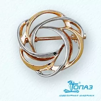 Брошь из красного золота Линии Любви