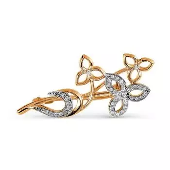 Брошь с бриллиантами Линии Любви